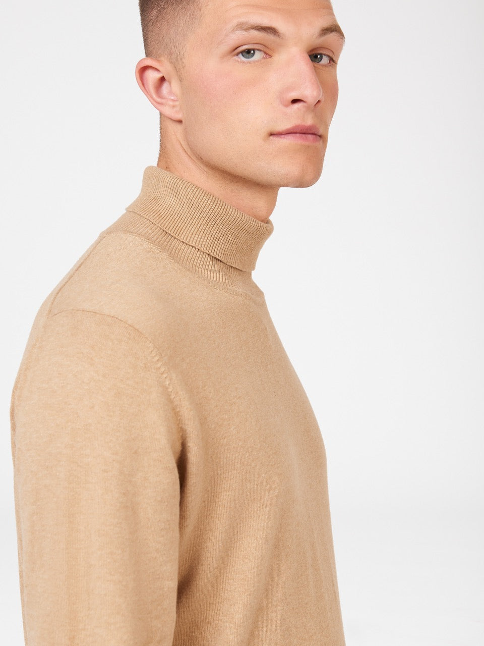 Knitwear Ben Sherman Signature Roll Neck Grise | ZSJ-35144144